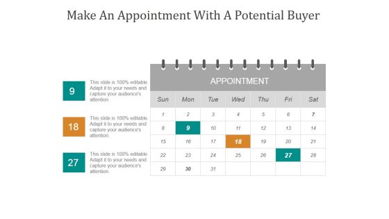 Make An Appointment With A Potential Buyer Ppt PowerPoint Presentation Tips Make An Appointment With A Potential Buyer Ppt PowerPoint Presentation Tips