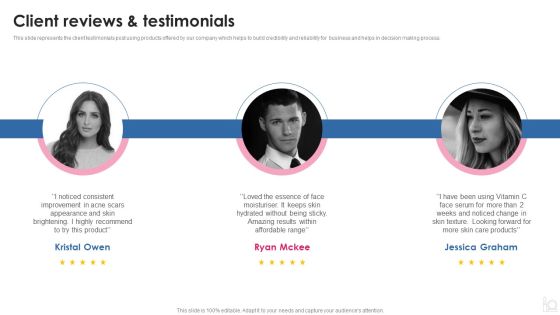 Makeup And Beauty Care Products Company Profile Client Reviews And Testimonials Professional PDF Makeup And Beauty Care Products Company Profile Client Reviews And Testimonials Professional PDF