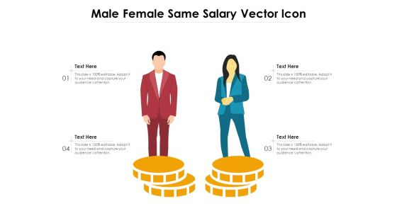 Male Female Same Salary Vector Icon Ppt PowerPoint Presentation File Show PDF Male Female Same Salary Vector Icon Ppt PowerPoint Presentation File Show PDF