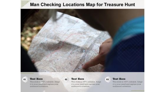 Man Checking Locations Map For Treasure Hunt Ppt PowerPoint Presentation Icon Sample PDF