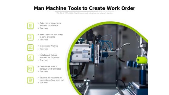 Man Machine Tools To Create Work Order Ppt PowerPoint Presentation Gallery Grid PDF Man Machine Tools To Create Work Order Ppt PowerPoint Presentation Gallery Grid PDF
