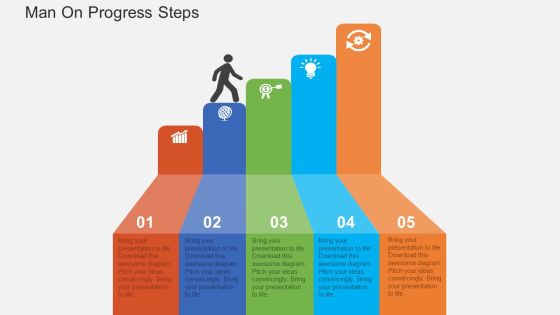 Man On Progress Steps Powerpoint Templates Man On Progress Steps Powerpoint Templates