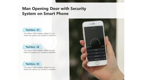 Man Opening Door With Security System On Smart Phone Ppt PowerPoint Presentation Model Grid PDF Man Opening Door With Security System On Smart Phone Ppt PowerPoint Presentation Model Grid PDF