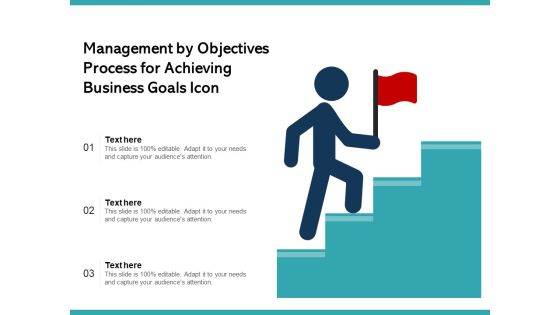 Management By Objectives Process For Achieving Business Goals Icon Ppt PowerPoint Presentation Gallery Background Designs PDF