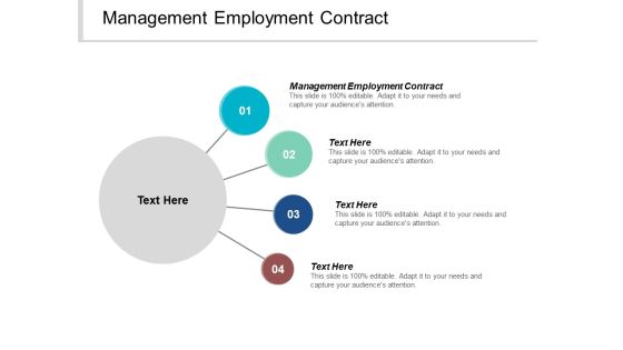 Management Employment Contract Ppt PowerPoint Presentation Infographic Template Graphics Tutorials Cpb