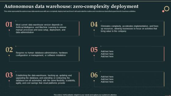 Management Information System Autonomous Data Warehouse Zero Complexity Deployment Formats PDF Management Information System Autonomous Data Warehouse Zero Complexity Deployment Formats PDF