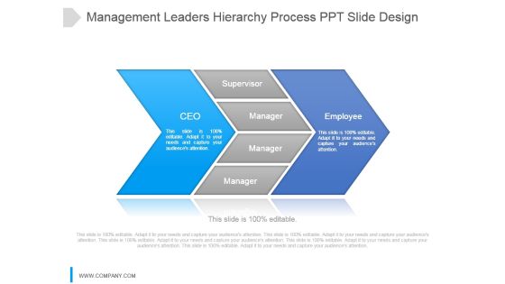 Management Leaders Hierarchy Process Ppt Slide Design Management Leaders Hierarchy Process Ppt Slide Design