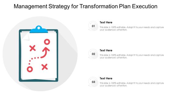 Management Strategy For Transformation Plan Execution Ppt PowerPoint Presentation Gallery Display PDF Management Strategy For Transformation Plan Execution Ppt PowerPoint Presentation Gallery Display PDF