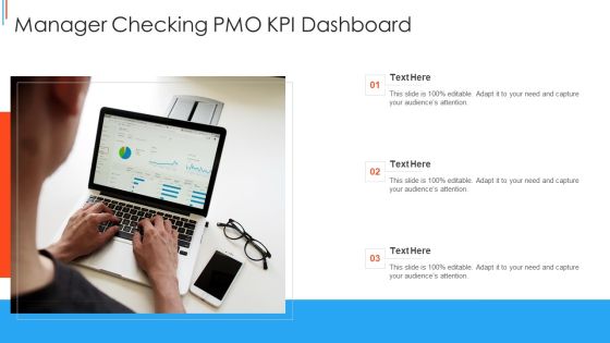 Manager Checking PMO KPI Dashboard Mockup PDF Manager Checking PMO KPI Dashboard Mockup PDF