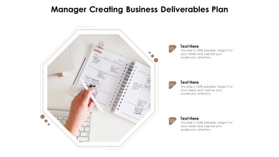 Manager Creating Business Deliverables Plan Ppt PowerPoint Presentation Gallery Shapes PDF Manager Creating Business Deliverables Plan Ppt PowerPoint Presentation Gallery Shapes PDF