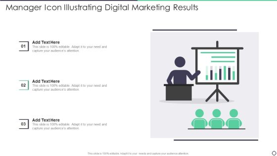 Manager Icon Illustrating Digital Marketing Results Structure PDF Manager Icon Illustrating Digital Marketing Results Structure PDF