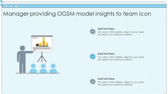 Manager Providing OGSM Model Insights To Team Icon Ideas PDF Manager Providing OGSM Model Insights To Team Icon Ideas PDF