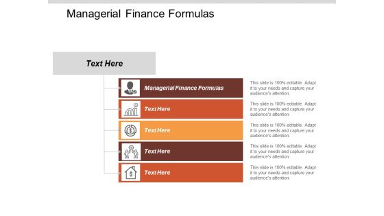 Managerial Finance Formulas Ppt PowerPoint Presentation Pictures Files Cpb