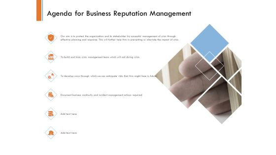 Managing Companys Online Presence Agenda For Business Reputation Management Sample PDF Managing Companys Online Presence Agenda For Business Reputation Management Sample PDF