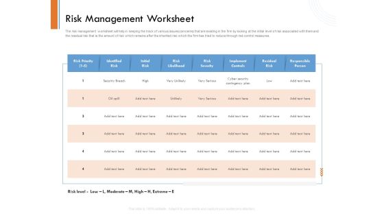 Managing Companys Online Presence Risk Management Worksheet Guidelines PDF Managing Companys Online Presence Risk Management Worksheet Guidelines PDF