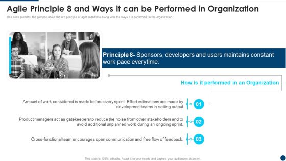 Manifesto For Agile Development Agile Principle 8 And Ways It Can Be Performed Information PDF