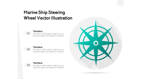 Marine Ship Steering Wheel Vector Illustration Ppt PowerPoint Presentation Layouts Example PDF