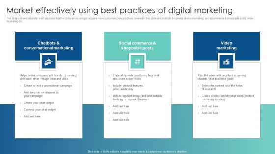 Market Effectively Using Best Practices Of Digital Marketing Customer Acquisition Through Advertising Guidelines PDF Market Effectively Using Best Practices Of Digital Marketing Customer Acquisition Through Advertising Guidelines PDF