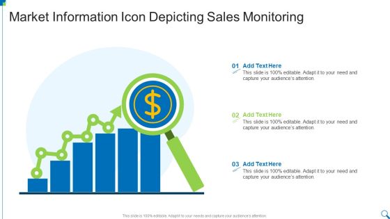 Market Information Icon Depicting Sales Monitoring Topics PDF Market Information Icon Depicting Sales Monitoring Topics PDF