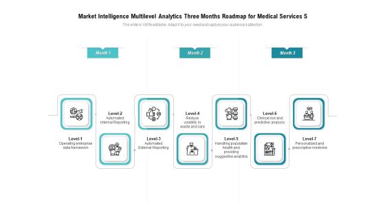 Market Intelligence Multilevel Analytics Three Months Roadmap For Medical Services Structure