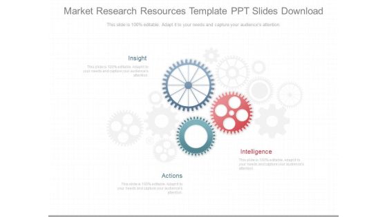 Market Research Resources Template Ppt Slides Download