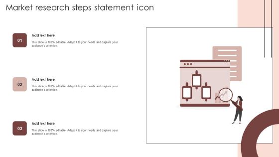 Market Research Steps Statement Icon Formats PDF Market Research Steps Statement Icon Formats PDF