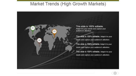 Market Trends High Growth Markets Ppt PowerPoint Presentation Gallery Display Market Trends High Growth Markets Ppt PowerPoint Presentation Gallery Display