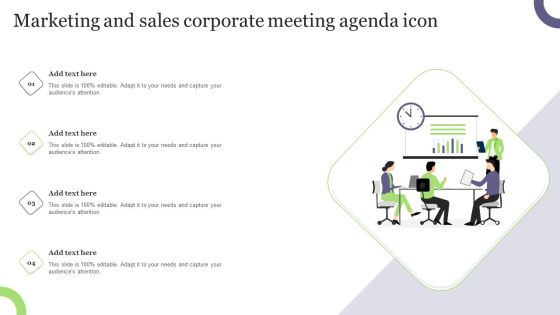 Marketing And Sales Corporate Meeting Agenda Icon Ideas PDF Marketing And Sales Corporate Meeting Agenda Icon Ideas PDF