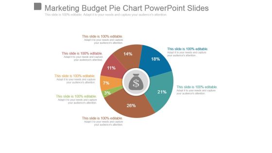 Marketing Budget Pie Chart Powerpoint Slides Marketing Budget Pie Chart Powerpoint Slides