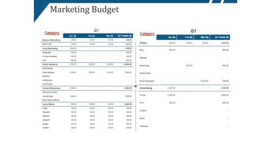 Marketing Budget Ppt PowerPoint Presentation Professional Background Image Marketing Budget Ppt PowerPoint Presentation Professional Background Image