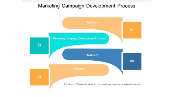 Marketing Campaign Development Process Ppt PowerPoint Presentation Diagram Graph Charts Cpb