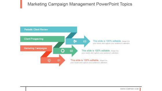 Marketing Campaign Management Powerpoint Topics Marketing Campaign Management Powerpoint Topics
