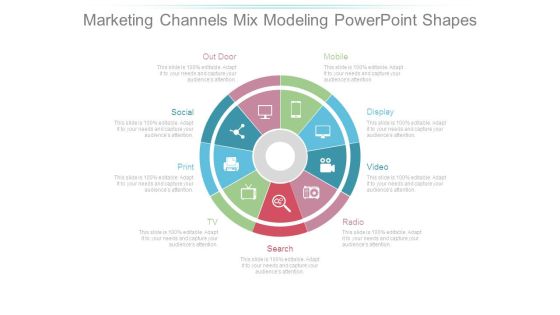 Marketing Channels Mix Modeling Powerpoint Shapes Marketing Channels Mix Modeling Powerpoint Shapes