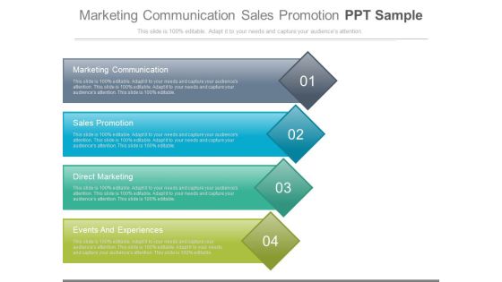Marketing Communication Sales Promotion Ppt Sample Marketing Communication Sales Promotion Ppt Sample