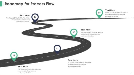 Marketing Company Investor Pitch Deck Roadmap For Process Flow Summary PDF