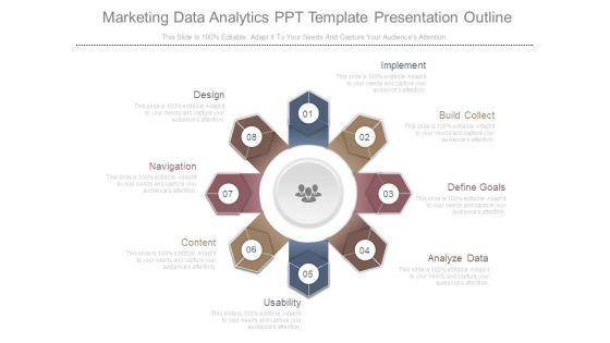 Marketing Data Analytics Ppt Template Presentation Outline