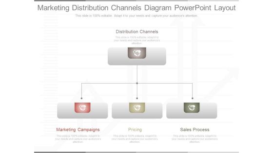 Marketing Distribution Channels Diagram Powerpoint Layout