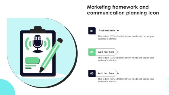 Marketing Framework And Communication Planning Icon Professional PDF Marketing Framework And Communication Planning Icon Professional PDF