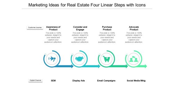 Marketing Ideas For Real Estate Four Linear Steps With Icons Ppt PowerPoint Presentation Layouts Gridlines Marketing Ideas For Real Estate Four Linear Steps With Icons Ppt PowerPoint Presentation Layouts Gridlines
