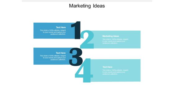 Marketing Ideas Ppt PowerPoint Presentation Model Infographics Cpb