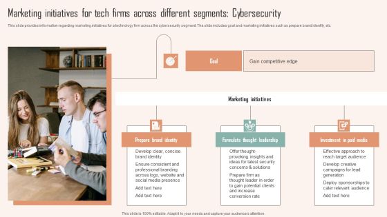 Marketing Initiatives For Tech Firms Across Different Segments Cybersecurity Ppt PowerPoint Presentation File Icon PDF Marketing Initiatives For Tech Firms Across Different Segments Cybersecurity Ppt PowerPoint Presentation File Icon PDF