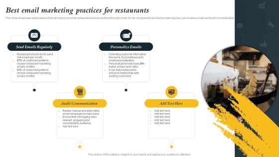 Marketing Initiatives To Promote Fast Food Cafe Best Email Marketing Practices For Restaurants Topics PDF Marketing Initiatives To Promote Fast Food Cafe Best Email Marketing Practices For Restaurants Topics PDF