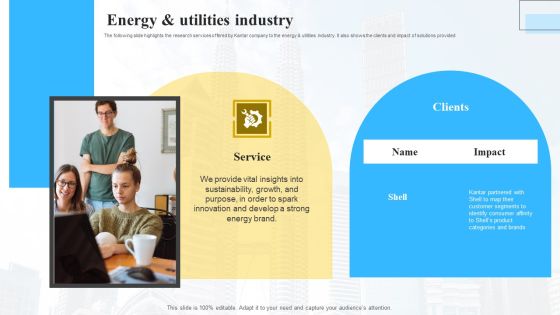 Marketing Insights Company Profile Energy And Utilities Industry Portrait PDF Marketing Insights Company Profile Energy And Utilities Industry Portrait PDF