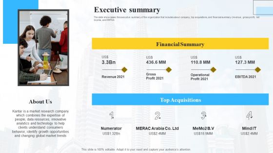 Marketing Insights Company Profile Executive Summary Structure PDF Marketing Insights Company Profile Executive Summary Structure PDF