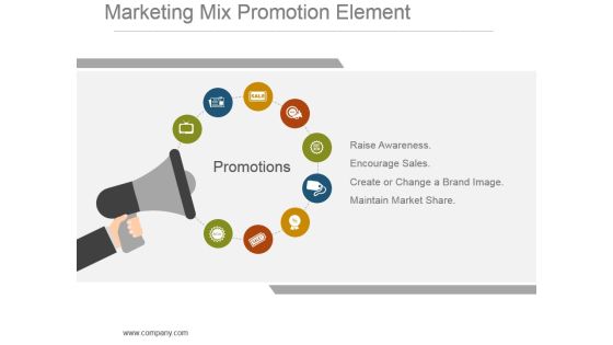 Marketing Mix Promotion Element Powerpoint Graphics Marketing Mix Promotion Element Powerpoint Graphics