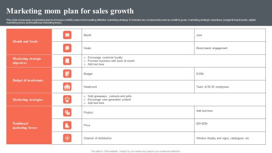 Marketing Mom Plan For Sales Growth Rules PDF Marketing Mom Plan For Sales Growth Rules PDF