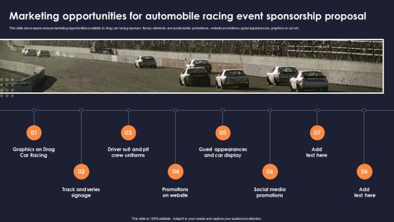 Marketing Opportunities For Automobile Racing Event Sponsorship Proposal Demonstration PDF Marketing Opportunities For Automobile Racing Event Sponsorship Proposal Demonstration PDF