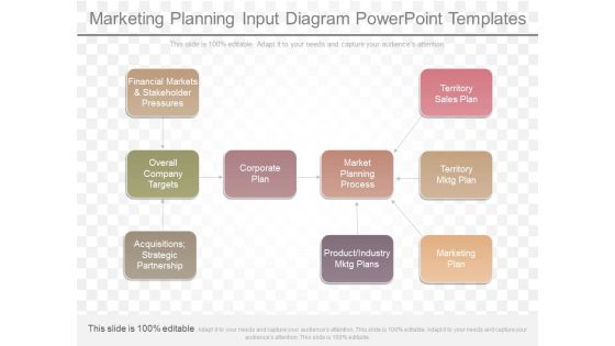 Marketing Planning Input Diagram Powerpoint Templates