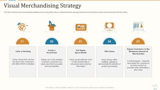 Marketing Strategies For Retail Store Visual Merchandising Strategy Icons PDF Marketing Strategies For Retail Store Visual Merchandising Strategy Icons PDF