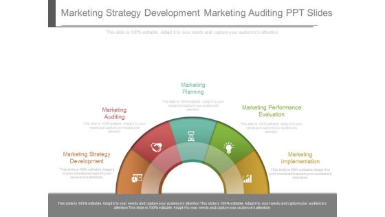 Marketing Strategy Development Marketing Auditing Ppt Slides